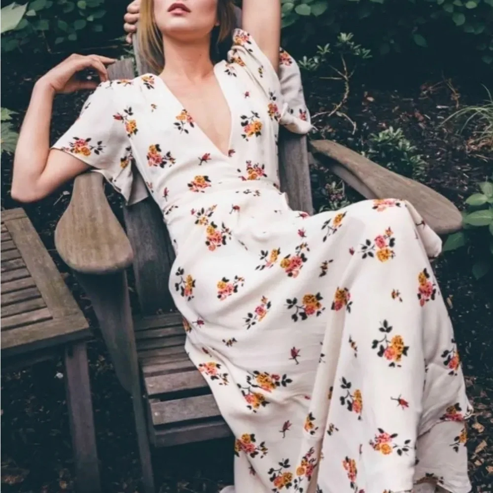 Kimono Dress in Creme, size large - Picture 6 of 7